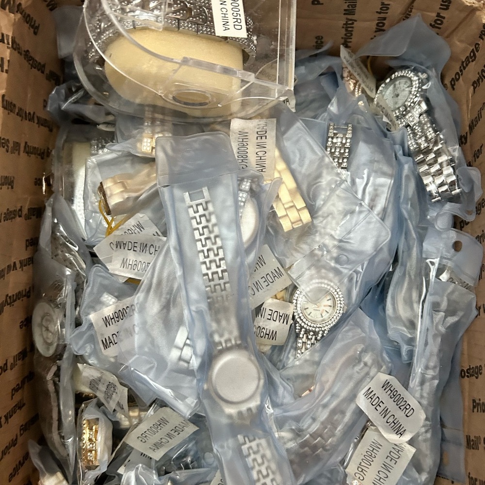Mixed Metallic Bracelet Watches - Gold & Silver